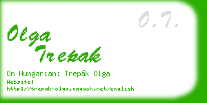 olga trepak business card